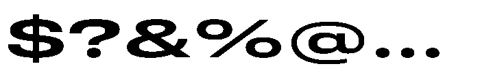 Pragmatica Next Wide Semi Bold Font OTHER CHARS