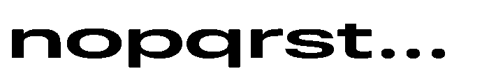 Pragmatica Next Wide Semi Bold Font LOWERCASE