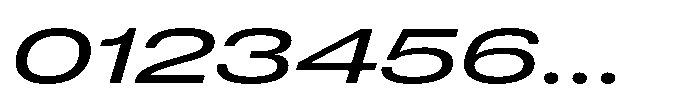 Pragmatica Next Wide Slanted Font OTHER CHARS