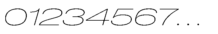 Pragmatica Next Wide Thin Slanted Font OTHER CHARS