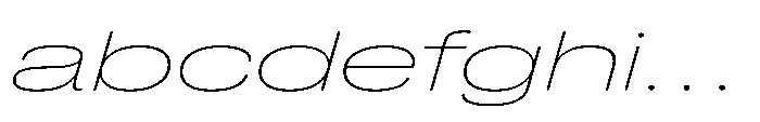 Pragmatica Next Wide Thin Slanted FONT