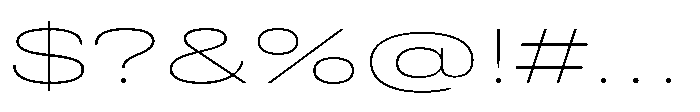 Pragmatica Next Wide Thin Font OTHER CHARS