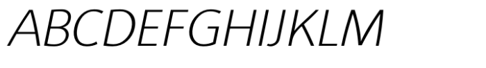 Pragnea Light Italic Font UPPERCASE