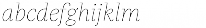 Praho Pro Hairline Italic Font LOWERCASE