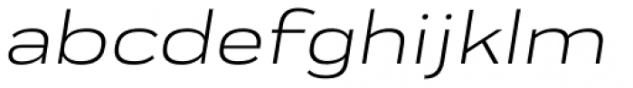 Praktika Extended Italic Font LOWERCASE
