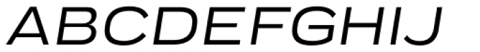 Praktika Medium Extended Italic Font UPPERCASE
