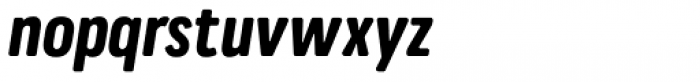 Praktika Round Bold Condensed Italic Font LOWERCASE