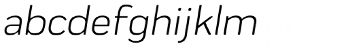 Praktika Round Regular Italic Font LOWERCASE