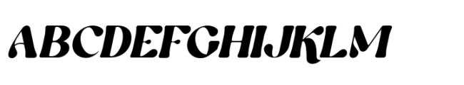 Praline Italic Font UPPERCASE