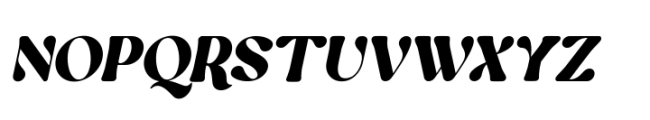 Praline Italic Font UPPERCASE