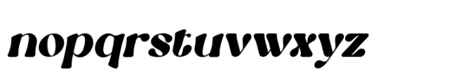 Praline Italic Font LOWERCASE