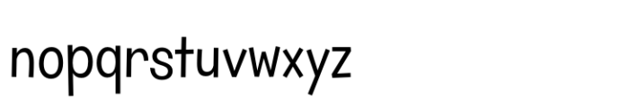 Pranksy AOE SemiCondensed Book Font LOWERCASE