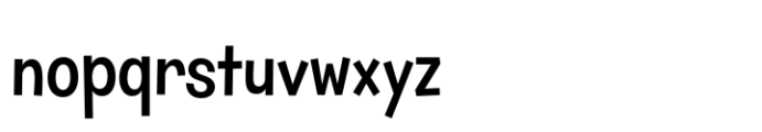 Pranksy AOE SemiCondensed Regular Font LOWERCASE