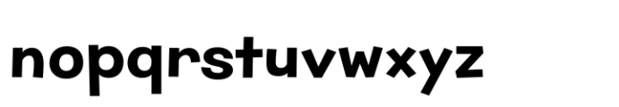 Pranksy AOE SemiWide Bold Font LOWERCASE