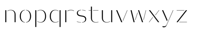 Prathabsorn Contrast Extra Light Font LOWERCASE