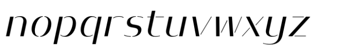 Prathabsorn Contrast Italic Font LOWERCASE