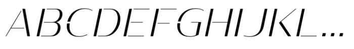 Prathabsorn Contrast Light Italic Font UPPERCASE