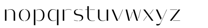 Prathabsorn Contrast Light Font LOWERCASE