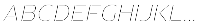 Prathabsorn Contrast Thin Italic Font UPPERCASE