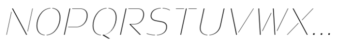 Prathabsorn Contrast Thin Italic Font UPPERCASE