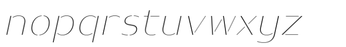 Prathabsorn Contrast Thin Italic Font LOWERCASE