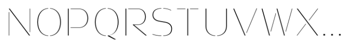 Prathabsorn Contrast Thin Font UPPERCASE