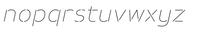 Prathabsorn Thin Italic Font LOWERCASE