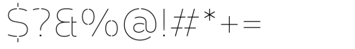 Prathabsorn Thin Font OTHER CHARS
