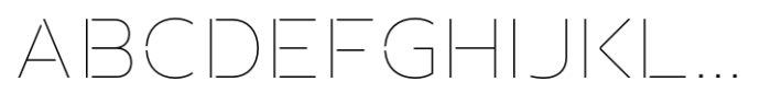 Prathabsorn Thin Font UPPERCASE