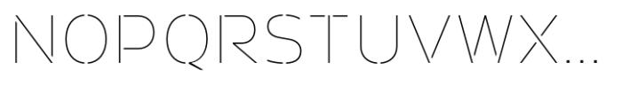 Prathabsorn Thin Font UPPERCASE