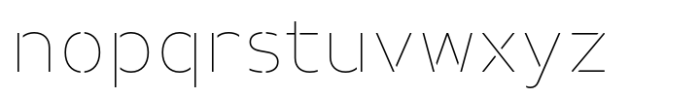 Prathabsorn Thin Font LOWERCASE