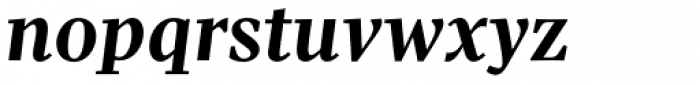 Pratt Nova Bold Italic Font LOWERCASE