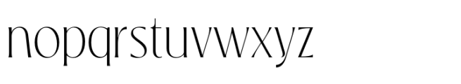 Praya Display Thin Font LOWERCASE