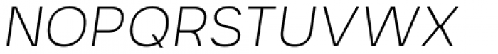 Prayuth Slim ExtraLight Italic Font UPPERCASE