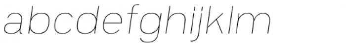 Prayuth Slim Thin Italic Font LOWERCASE