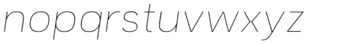 Prayuth Slim Thin Italic Font LOWERCASE