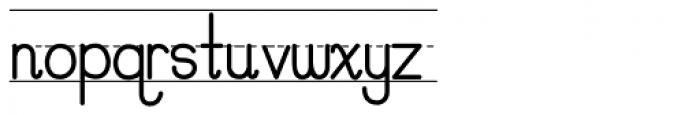Pre Cursive Lined Font LOWERCASE