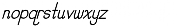 PreCursive Italic Font LOWERCASE