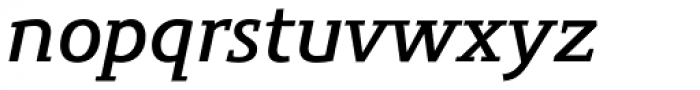 Precious Serif Demi Bold Italic Font LOWERCASE