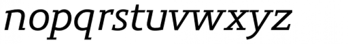 Precious Serif Medium Italic Font LOWERCASE