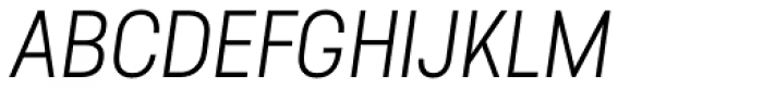 Predige Light Italic Font UPPERCASE