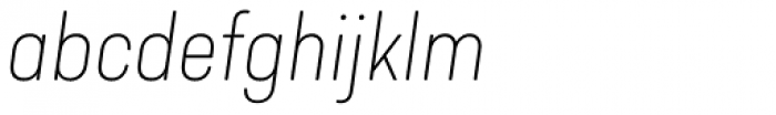 Predige Rounded Thin Italic Font LOWERCASE