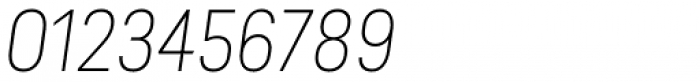 Predige Thin Italic Font OTHER CHARS