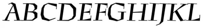 Preissig Antikva Medium Italic Font UPPERCASE