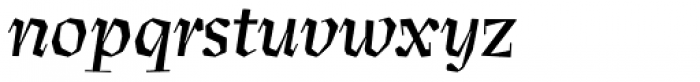 Preissig Antikva Medium Italic Font LOWERCASE
