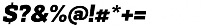 Prelo Slab Black Italic Font OTHER CHARS