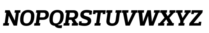 Prelo Slab Pro Bold Italic Font UPPERCASE