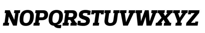 Prelo Slab Pro Extra Bold Italic Font UPPERCASE