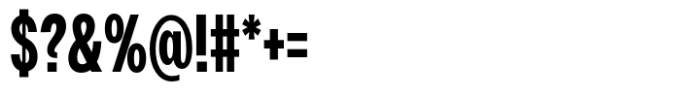 Premis Bold Condensed Font OTHER CHARS