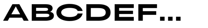 Premis Bold Extended Font UPPERCASE